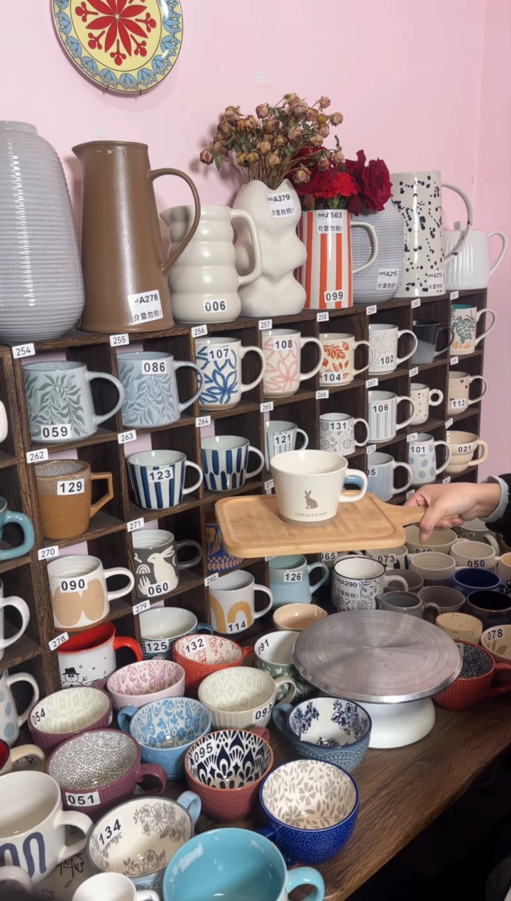 【闪购商品】陶瓷双饮款兔子水杯