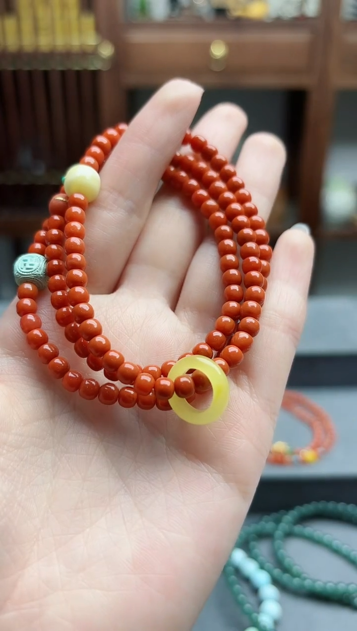 【闪购商品】南红玛瑙颈饰未镶嵌南红多宝长串 LX