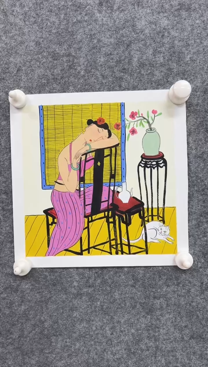 国画DH-NZS老师绘画作品