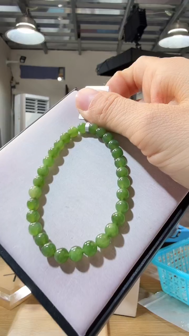 未镶嵌手链和田玉优0938 约5mm