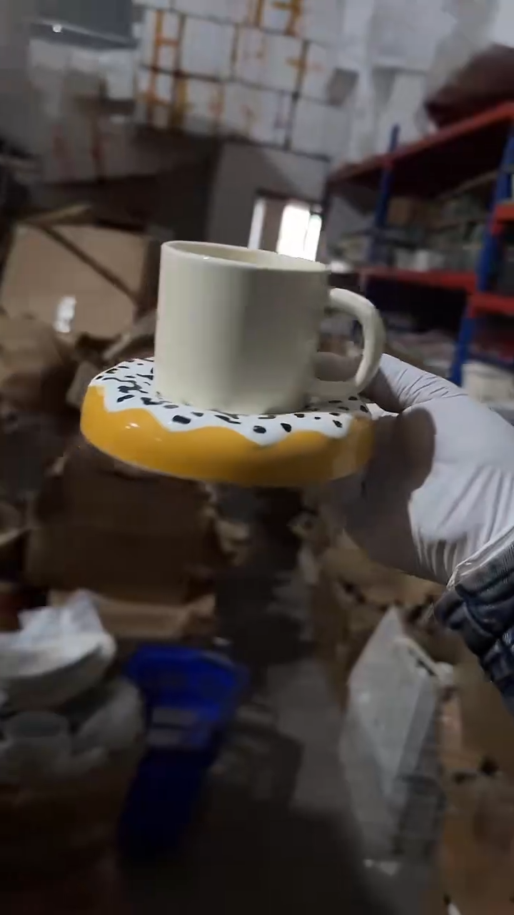 陶瓷咖啡杯碟 微瑕凑满20元包邮