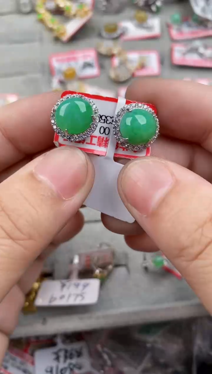 银S925镶嵌戒指翡翠1616     6
