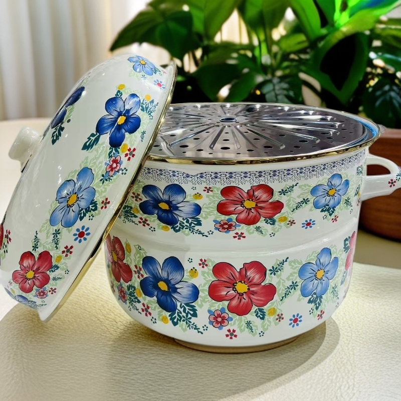 新疆包邮【30cm盛夏蒸锅】双层蒸锅好看实用蒸锅
