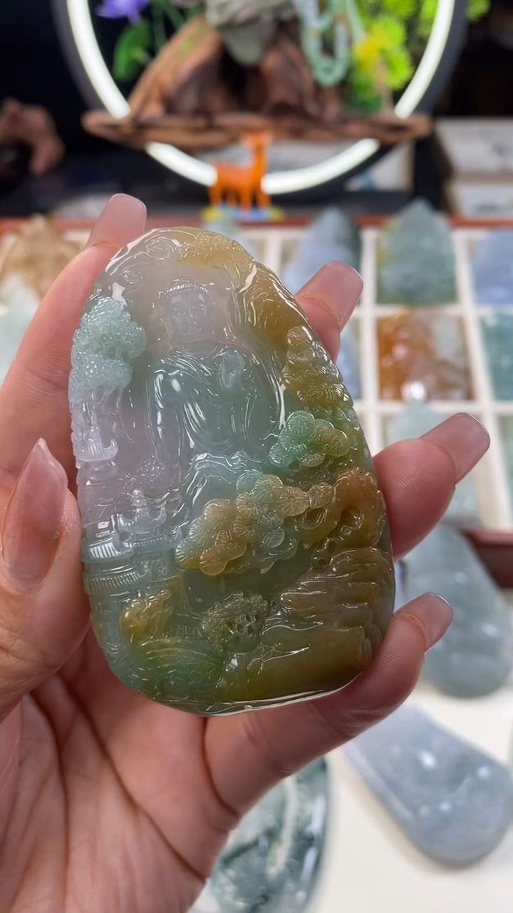 【闪购商品】翡翠颈饰未镶嵌阿弥陀佛