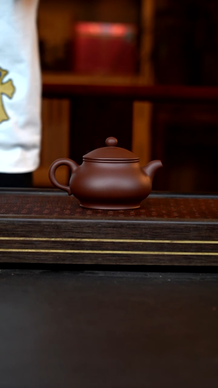 茶壶紫砂  潘壶    底槽青    200cc
