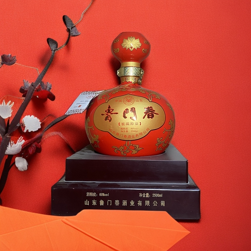 鲁门春原浆中国红60度2500ml