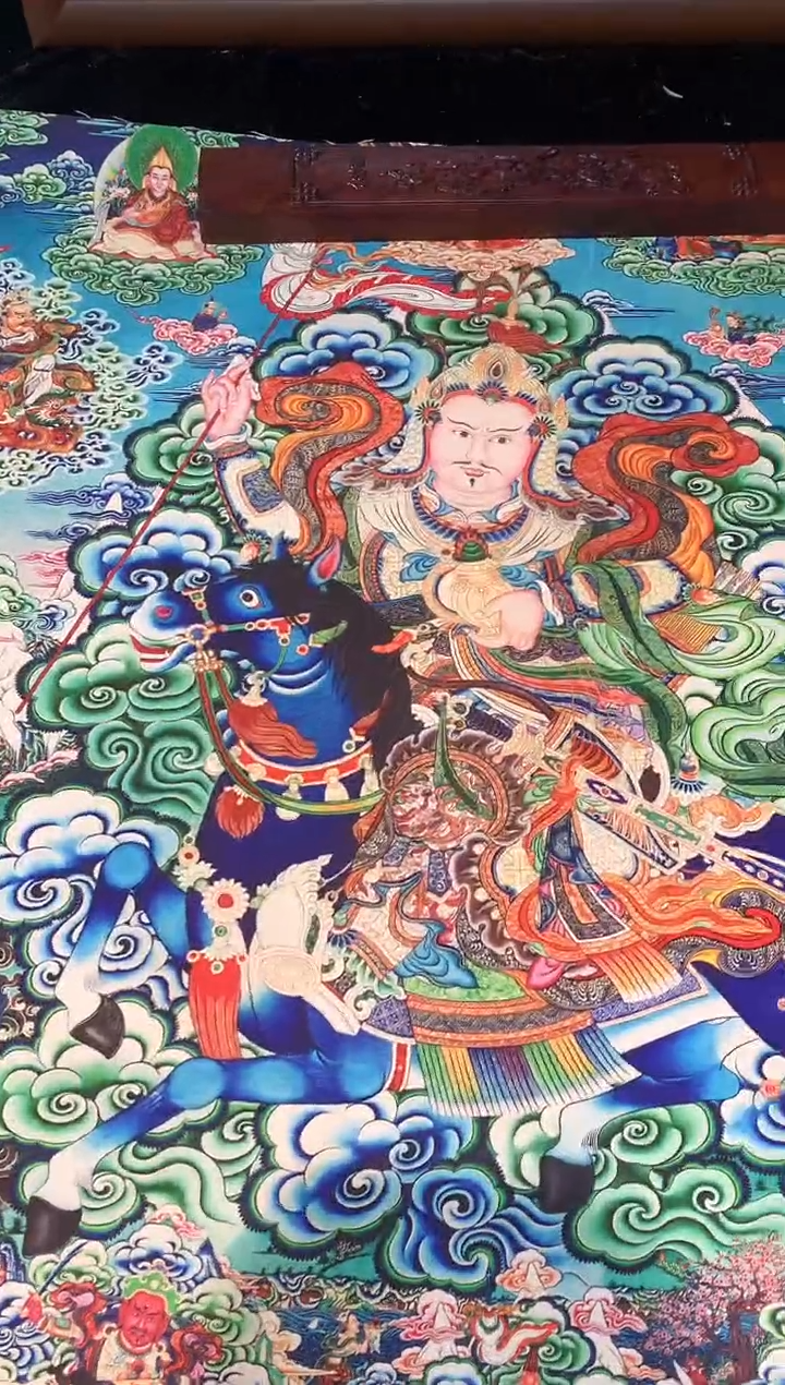 卷轴画022格萨尔王护法