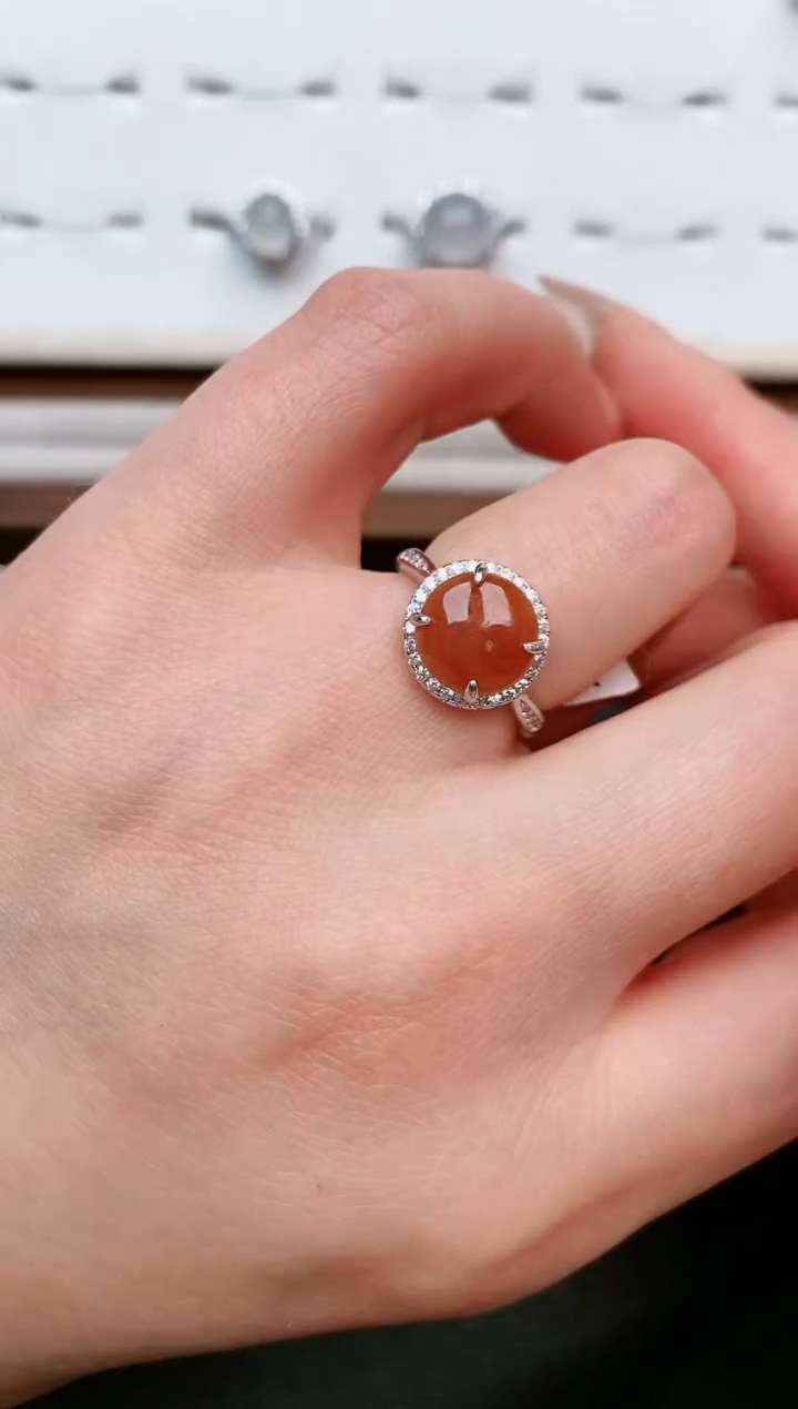 【闪购商品】翡翠戒指银S925镶嵌....