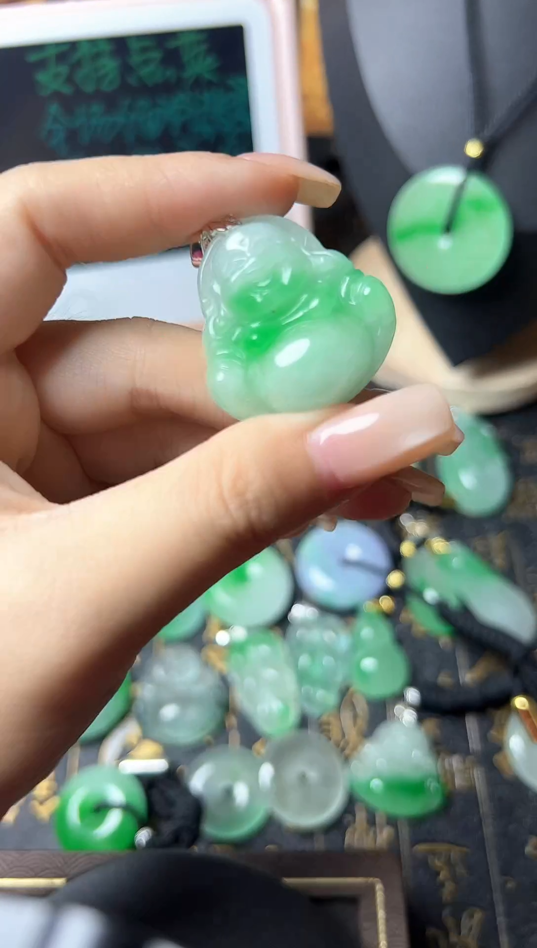 颈饰未镶嵌翡翠所见即所得，一图一物