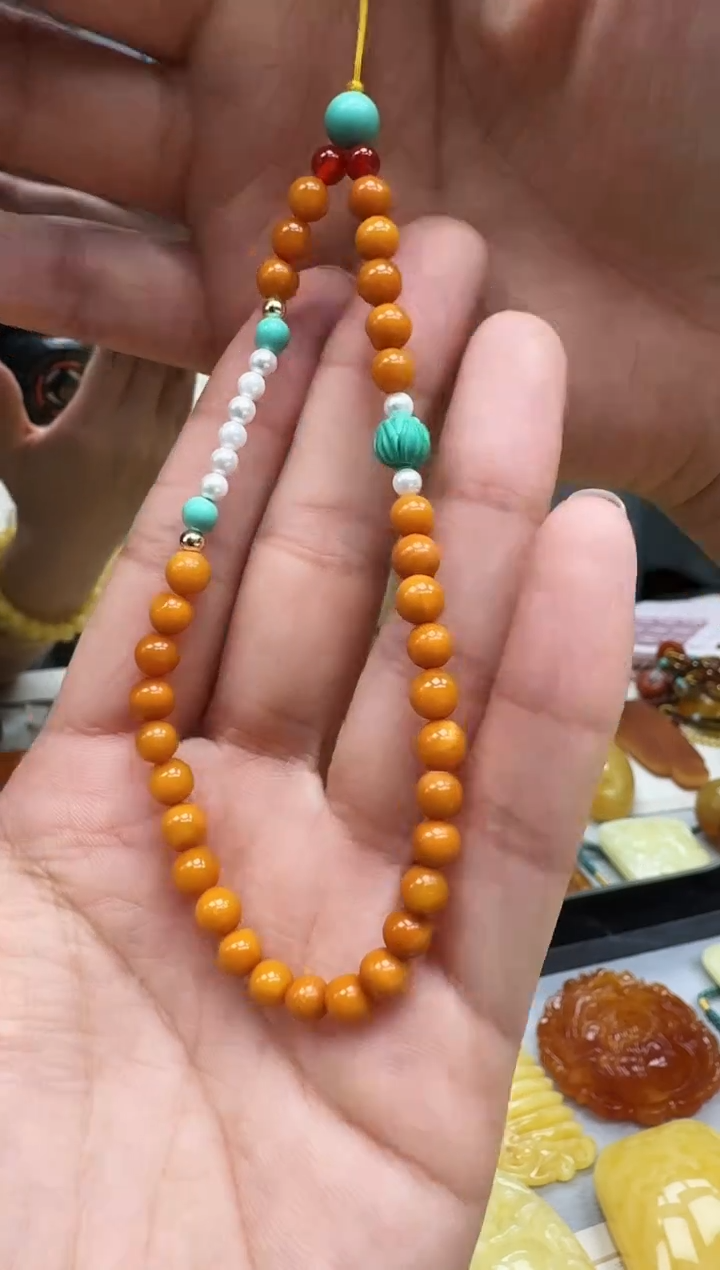 【闪购商品】琥珀裸石未镶嵌手机链