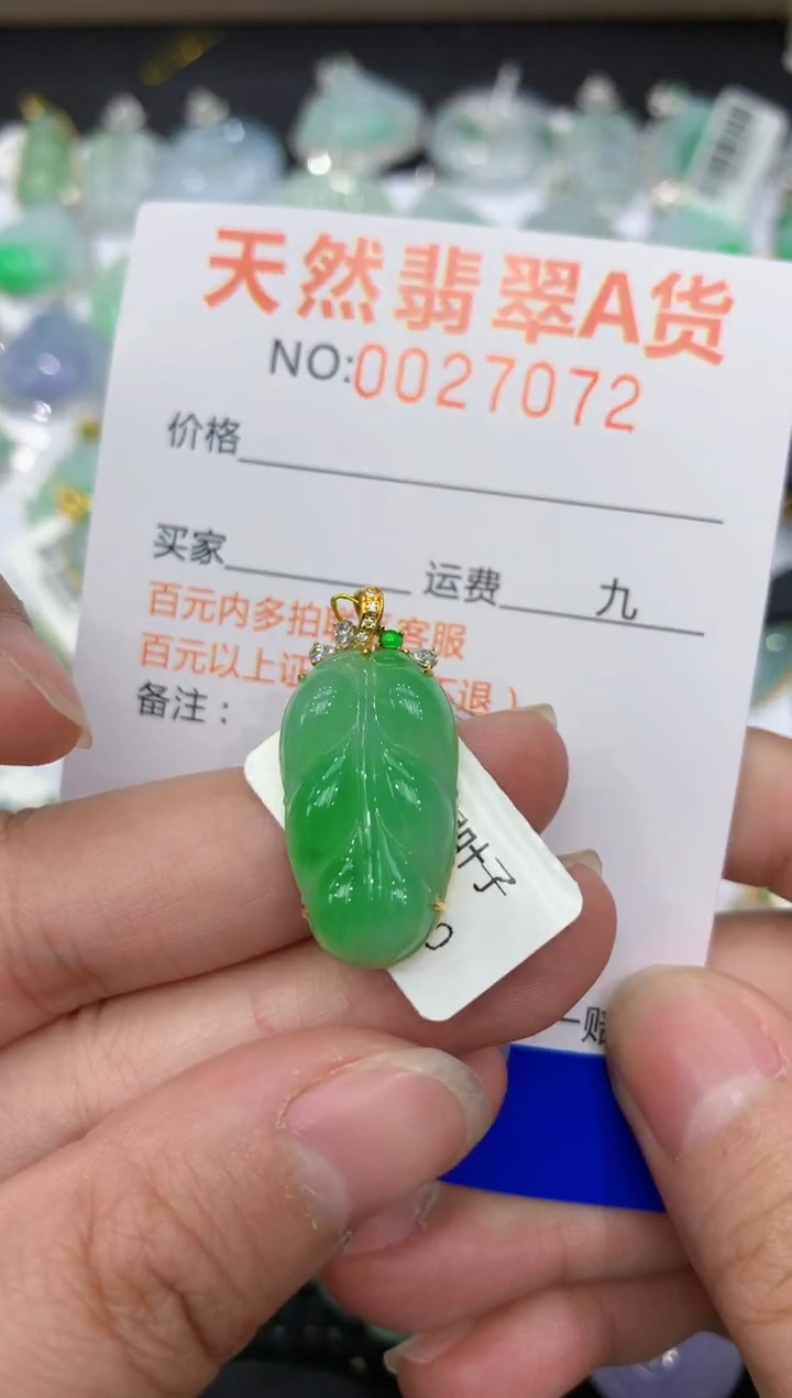 【闪购商品】翡翠颈饰18K金镶嵌111111111111