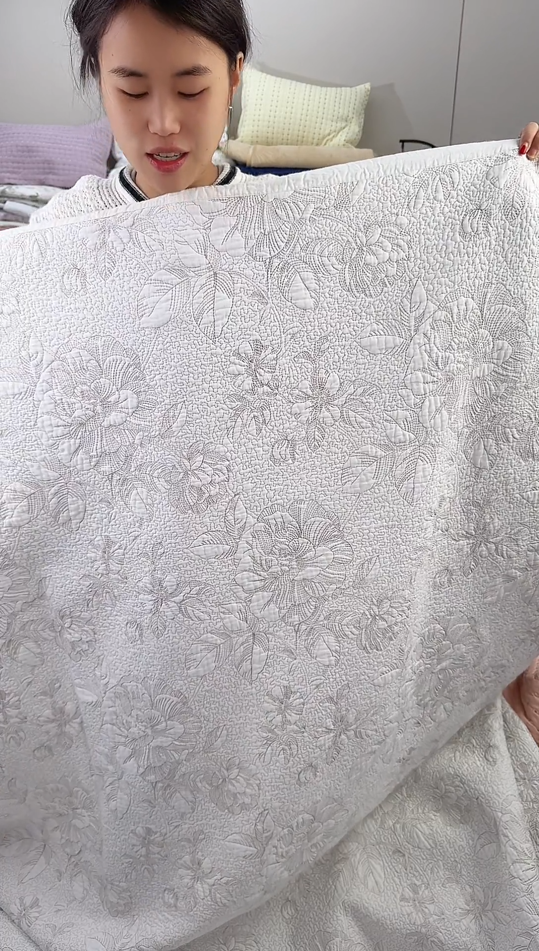 棉纯棉白盏花230*250