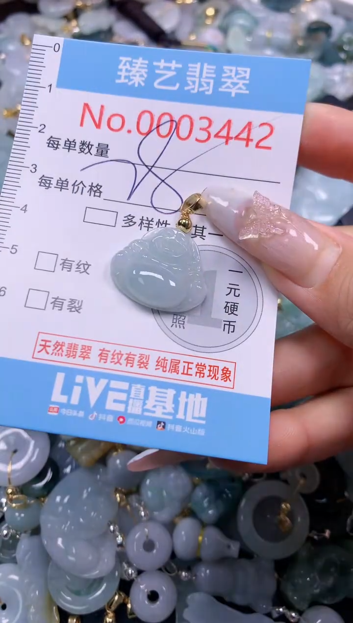 颈饰未镶嵌翡翠3442
