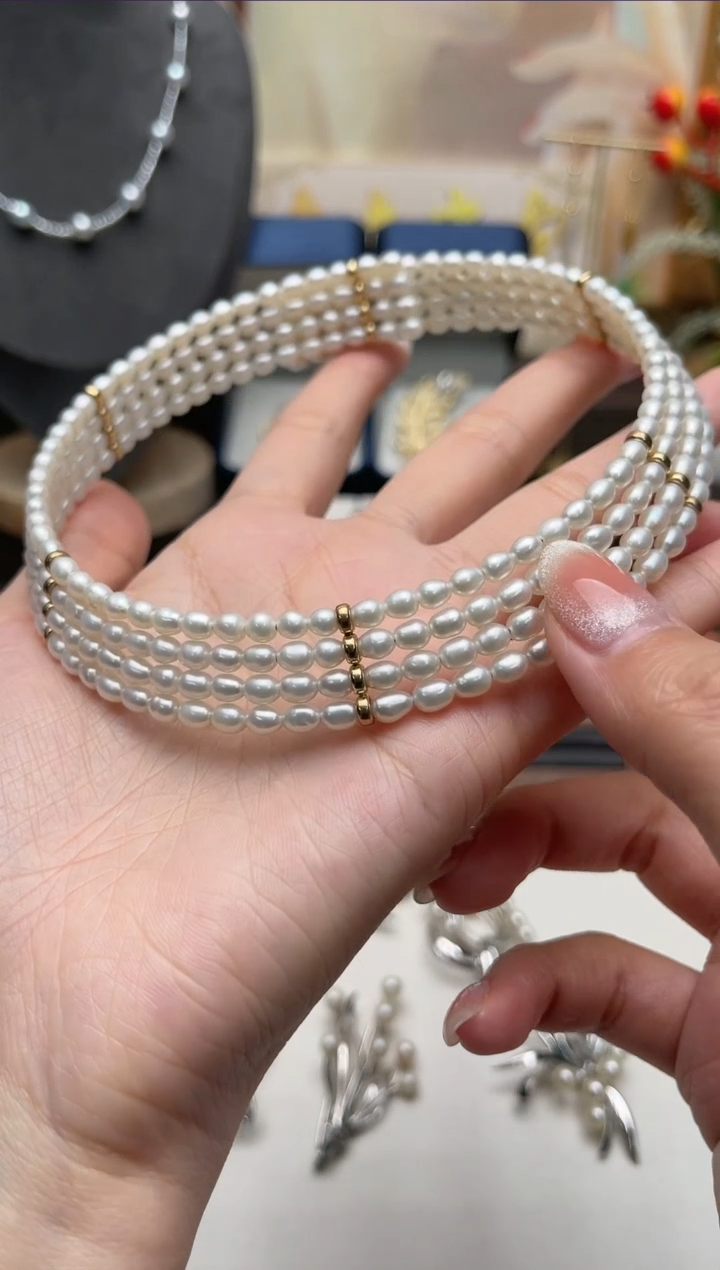 【闪购商品】海水珍珠项圈合金ew240