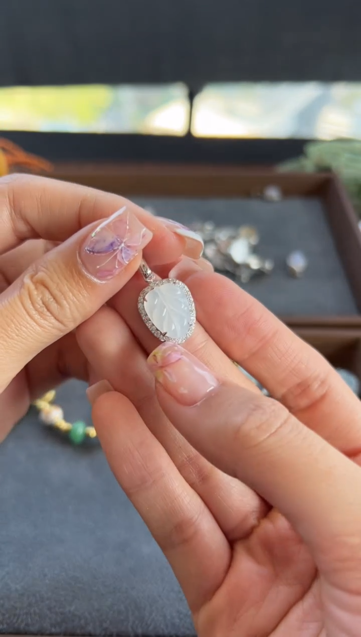 【闪购商品】翡翠吊坠(不含链)银S925镶嵌317买断