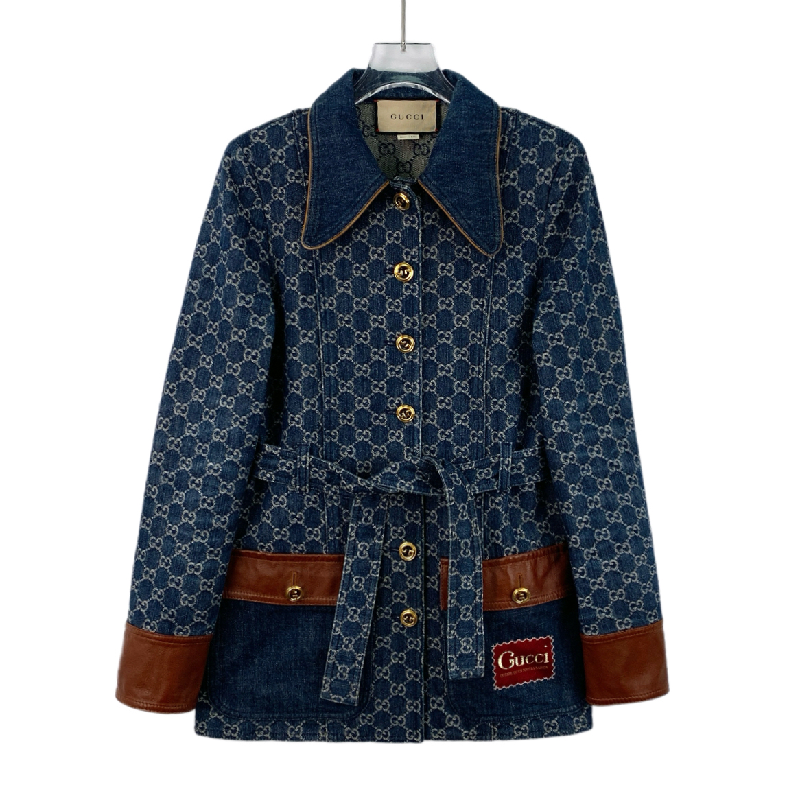 99新 GUCCI/古驰 IW0104 老花满印长袖外套