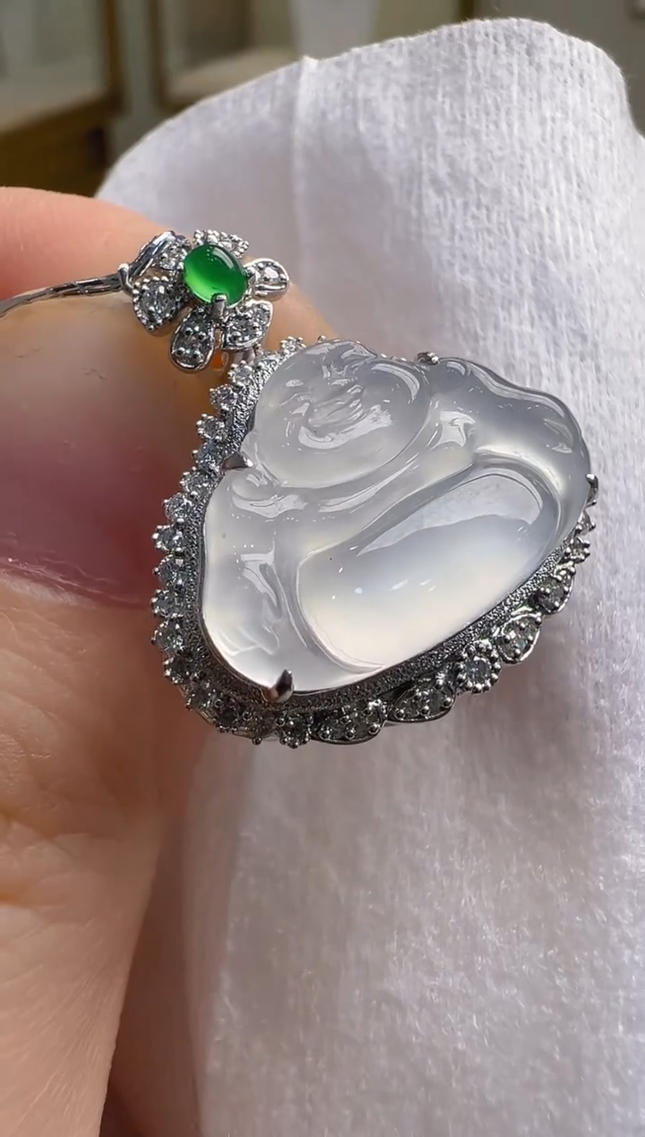 【闪购商品】翡翠吊坠(不含链)18K金镶嵌多样性发货拍一发一