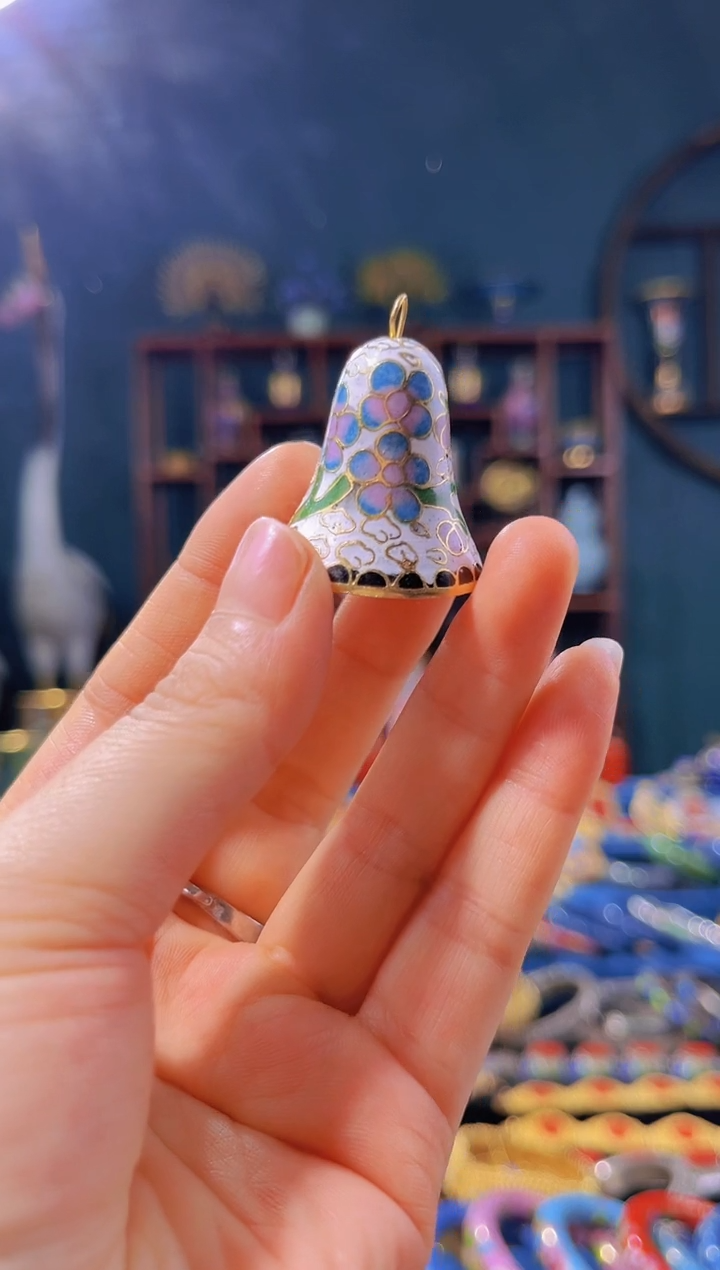 【闪购商品】非遗绝技 景泰蓝铃铛 白