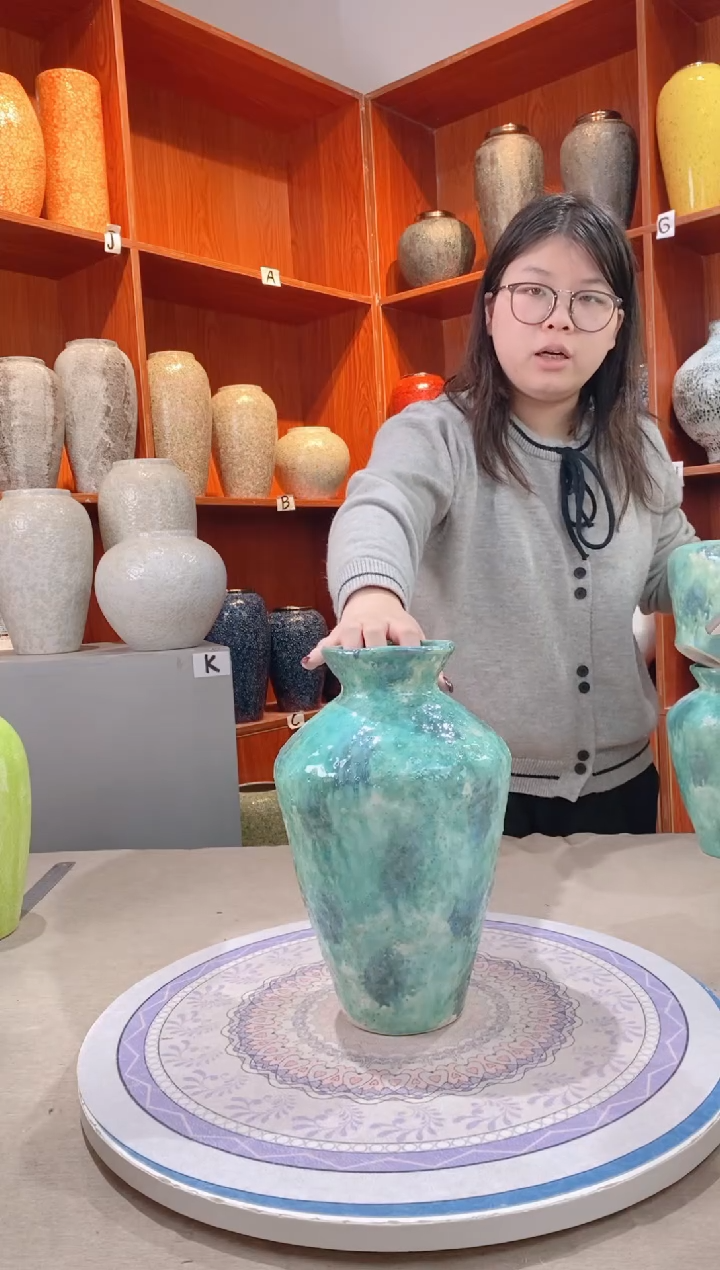 【闪购商品】瓶精品陶瓷花瓶 无花 新品彩陶 大号