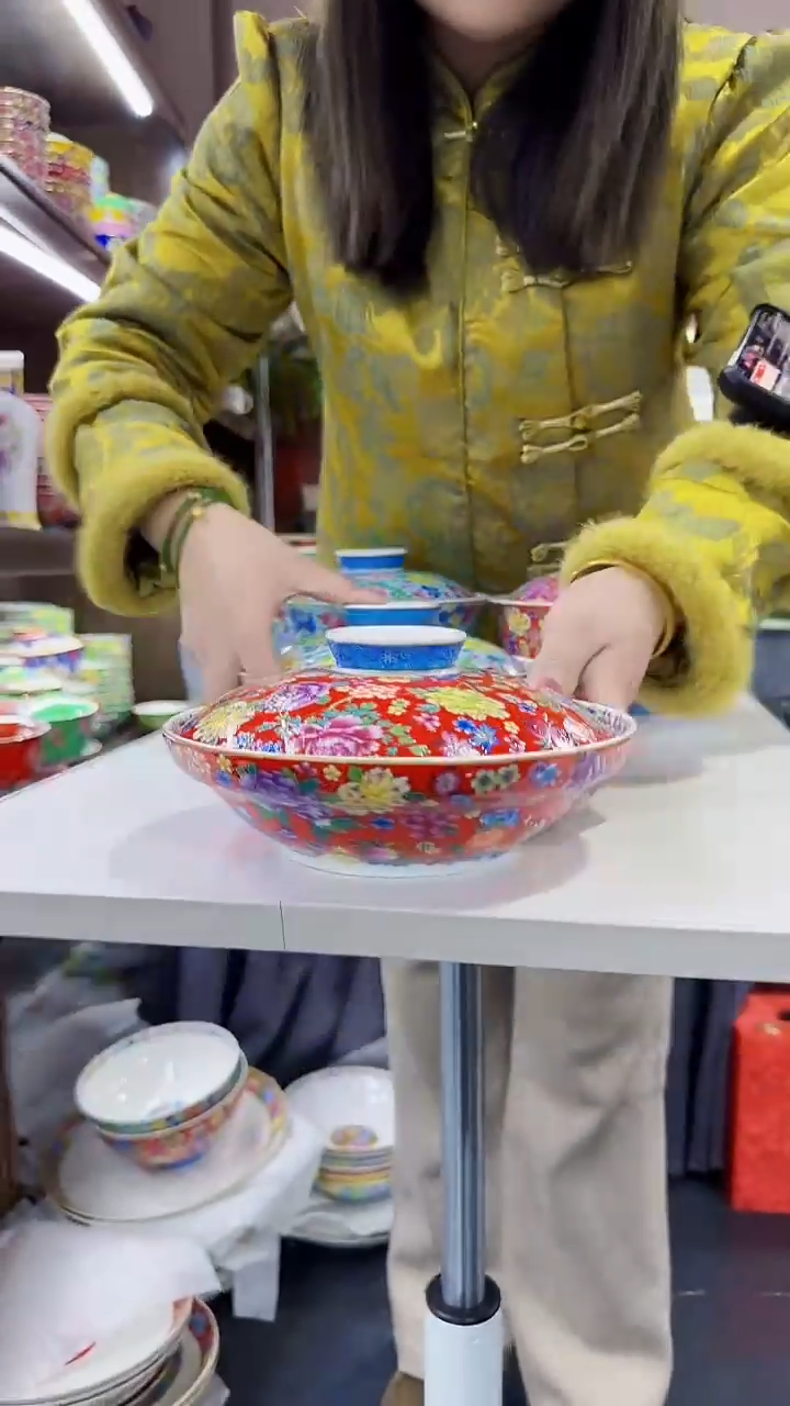 瓷片7.5英寸【盖盘】1个景德镇陶瓷