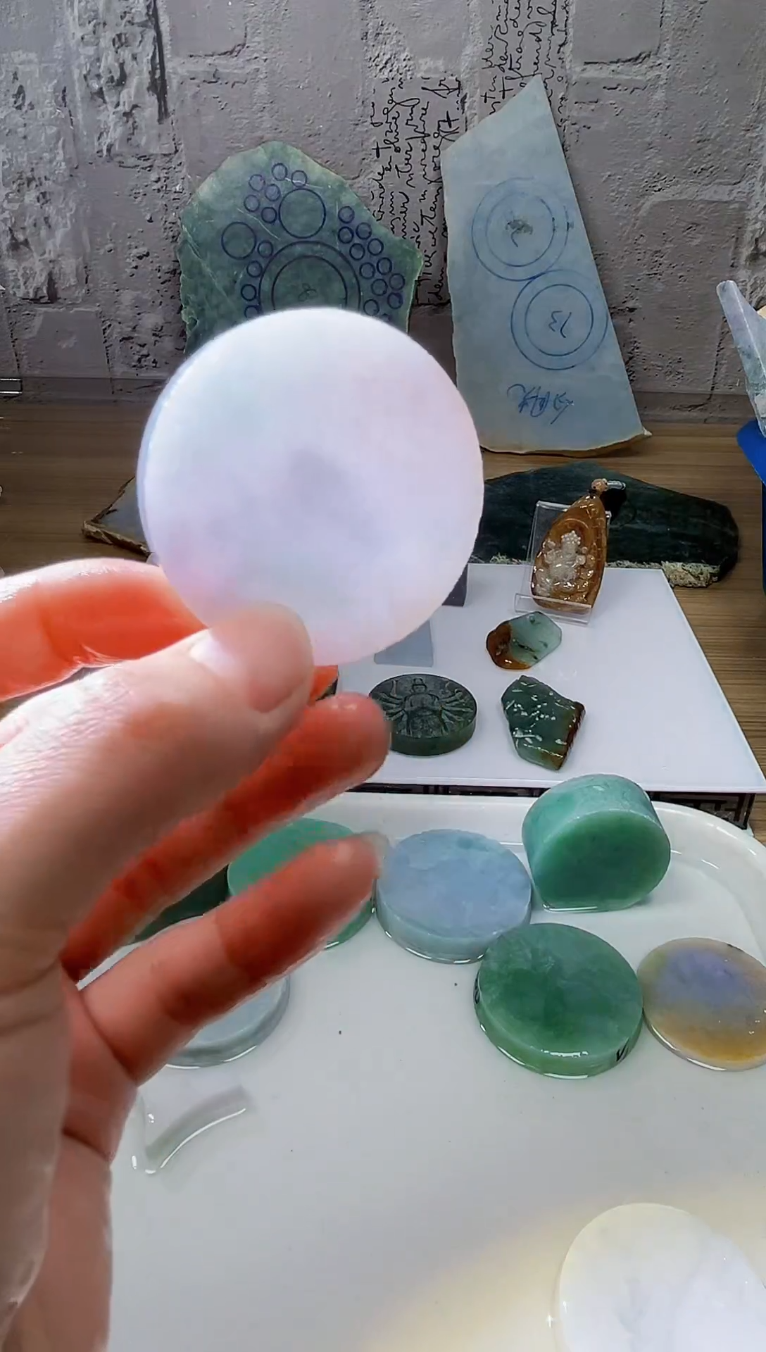 裸石翡翠天然翡翠A货余 南 817