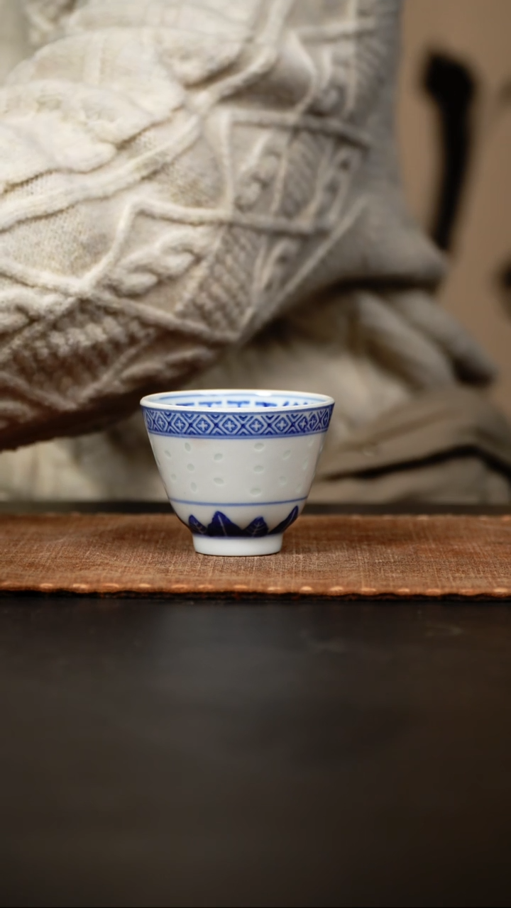 【闪购商品】紫砂茶壶玲珑杯瓷杯60cc