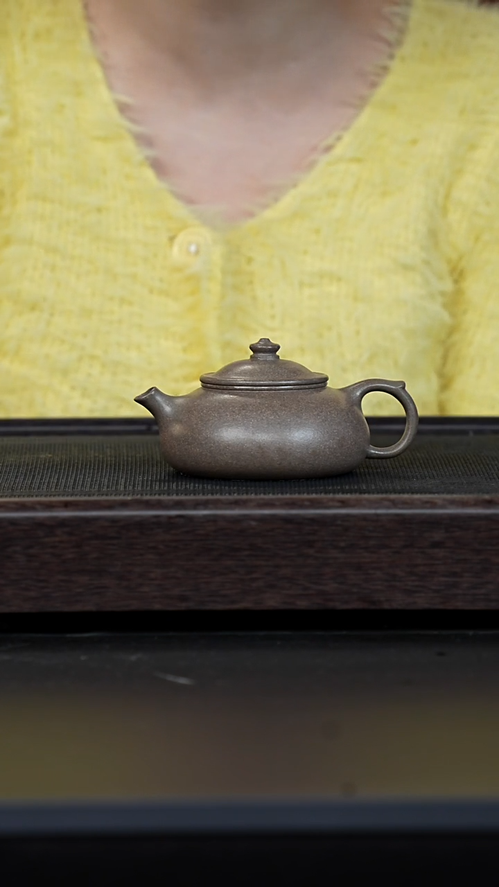 【闪购商品】紫砂茶壶全砂蟹壳青寒江