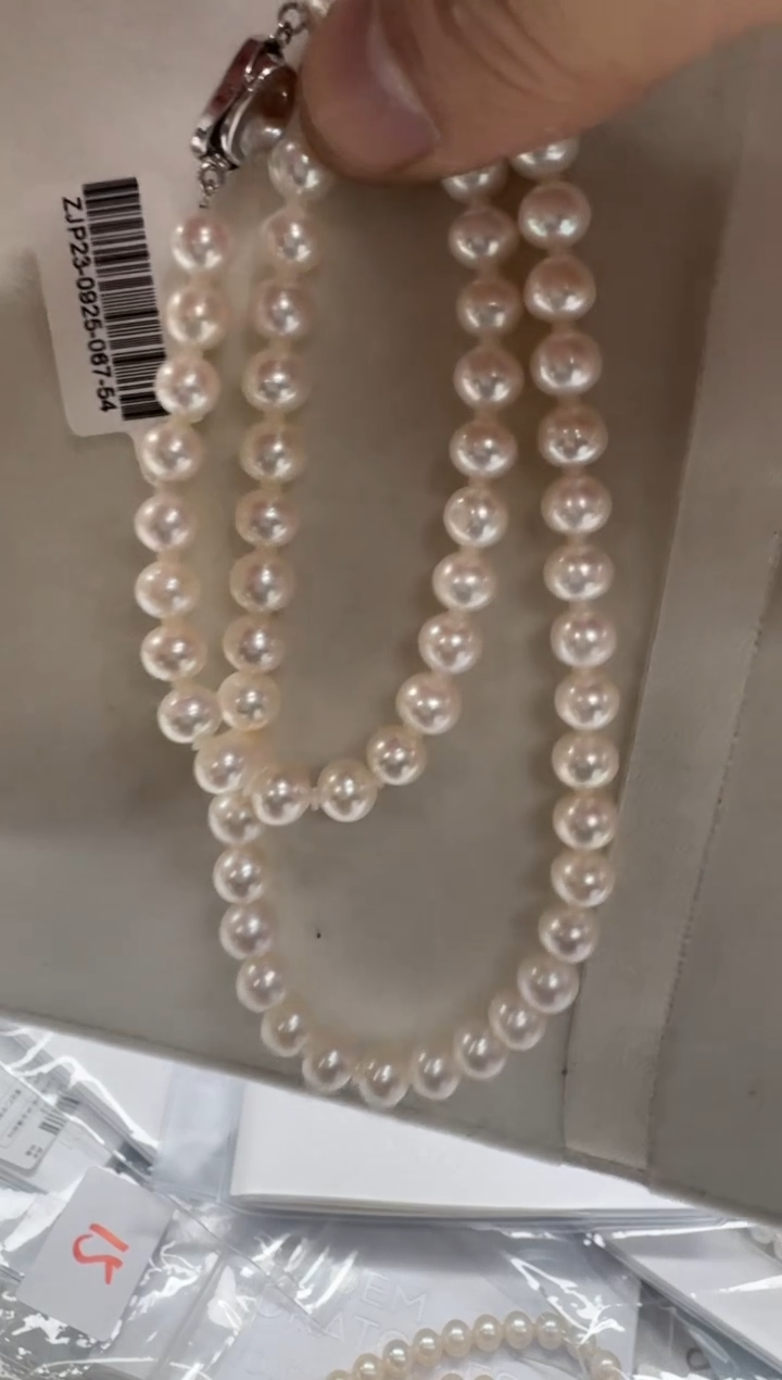 【闪购商品】淡水珍珠颈饰银S925镶嵌吉尔德6-7