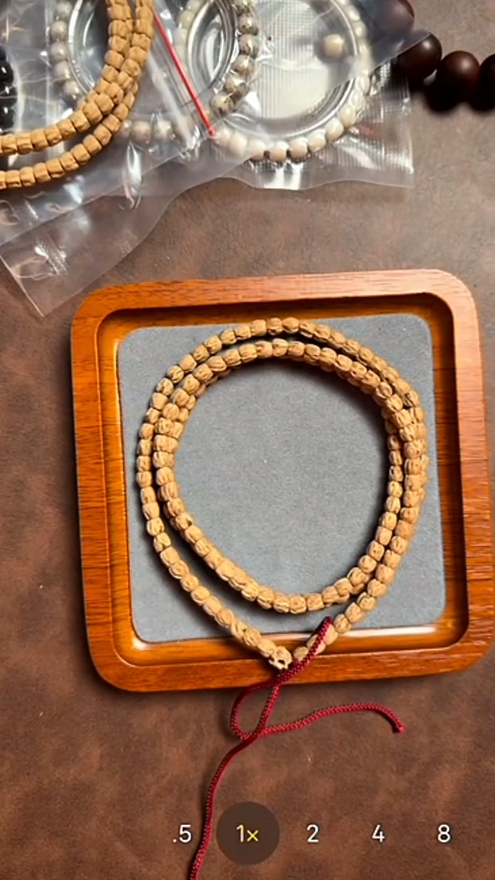 手串柏香籽/百香籽8长串108 热振微脏小方块