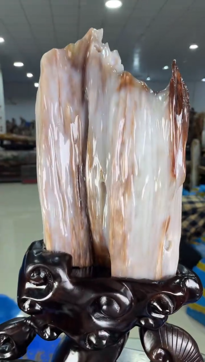 【闪购商品】硅化玉摆件未镶嵌75