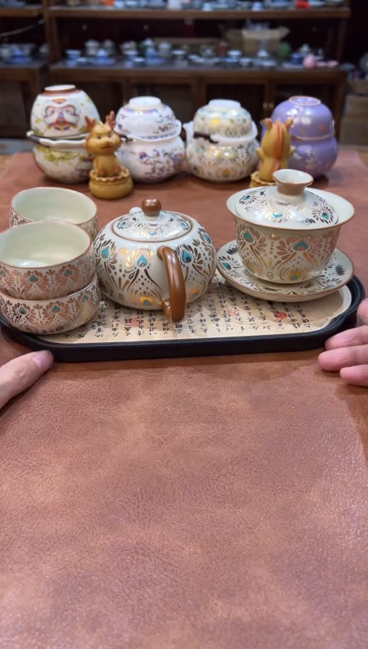 真的很便宜会开片的旅行茶具