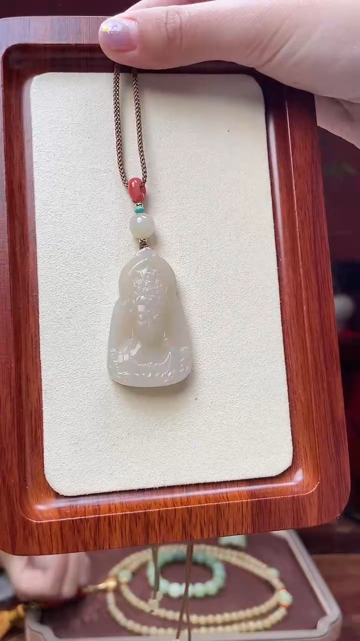 【闪购商品】和田玉挂件未镶嵌尺寸约48*29mm