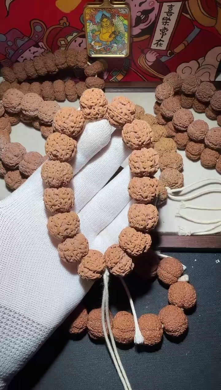 【闪购商品】金刚菩提手串平头闷墩粗筋梅花双龙20