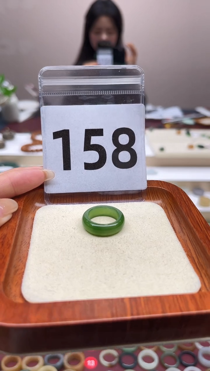 【闪购商品】和田玉戒指未镶嵌港码12号，内径16.3mm