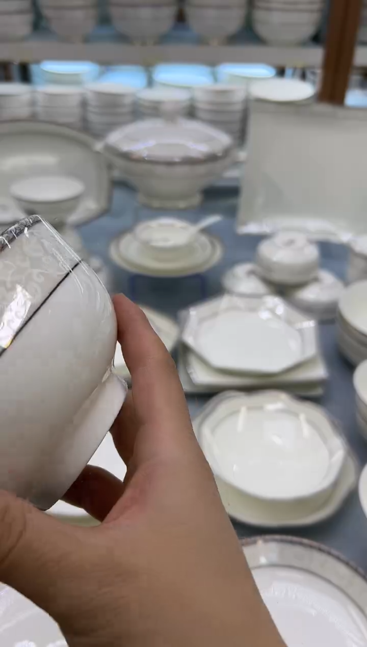 骨瓷玲珑5奥10个  