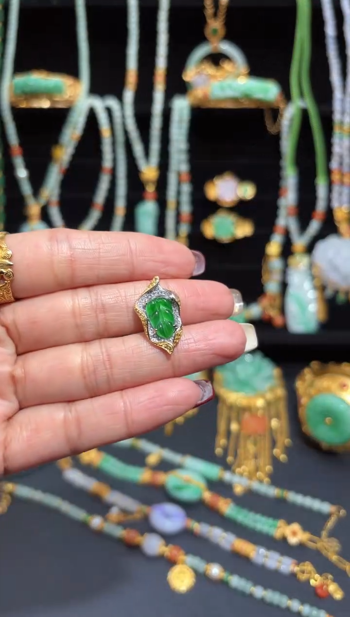 【闪购商品】翡翠颈饰银S925镶嵌蛋面/支持复检/一件