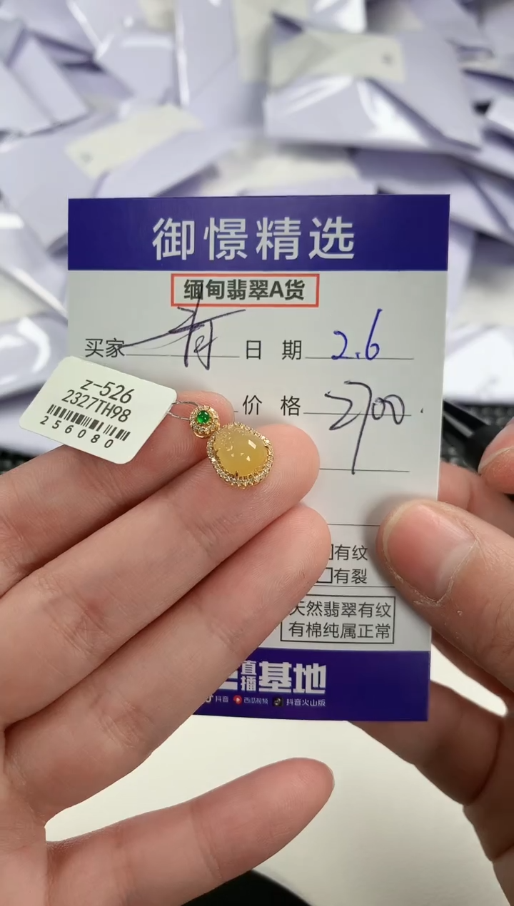 【闪购商品】翡翠颈饰18K金镶嵌58          