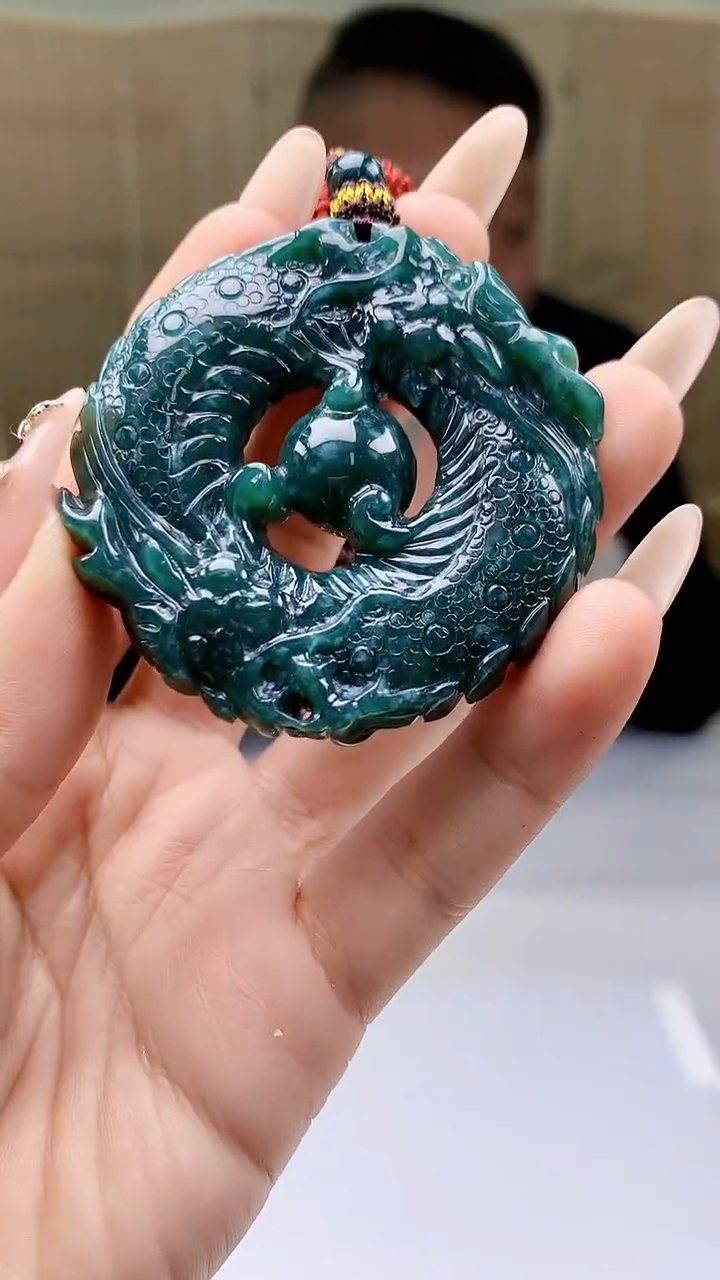 【闪购商品】定制翡翠未镶嵌4969ty-毛货挂件34