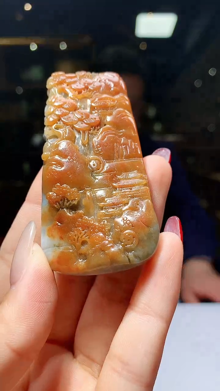 【闪购商品】定制翡翠未镶嵌1004hm-毛货挂件