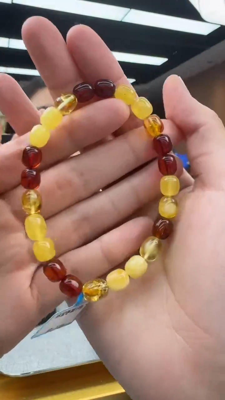 【闪购商品】琥珀手串未镶嵌20秒拍号