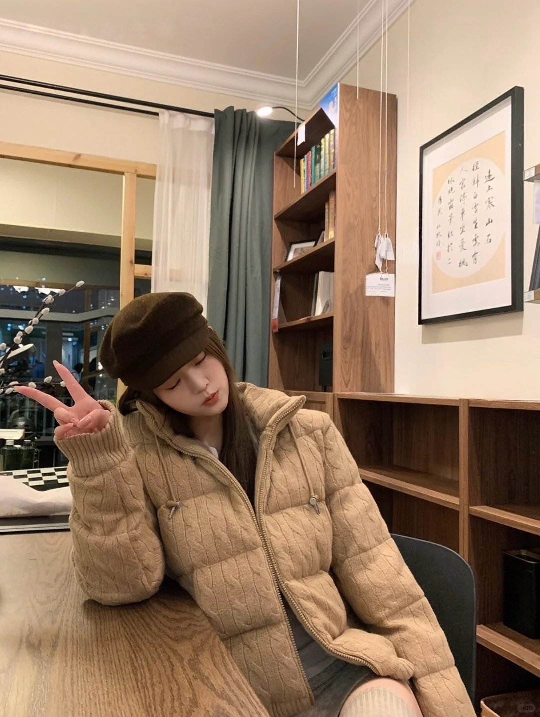 【羊毛棉服】小马刺绣连帽长袖棉衣女加厚加绒面包服短外套男女同款