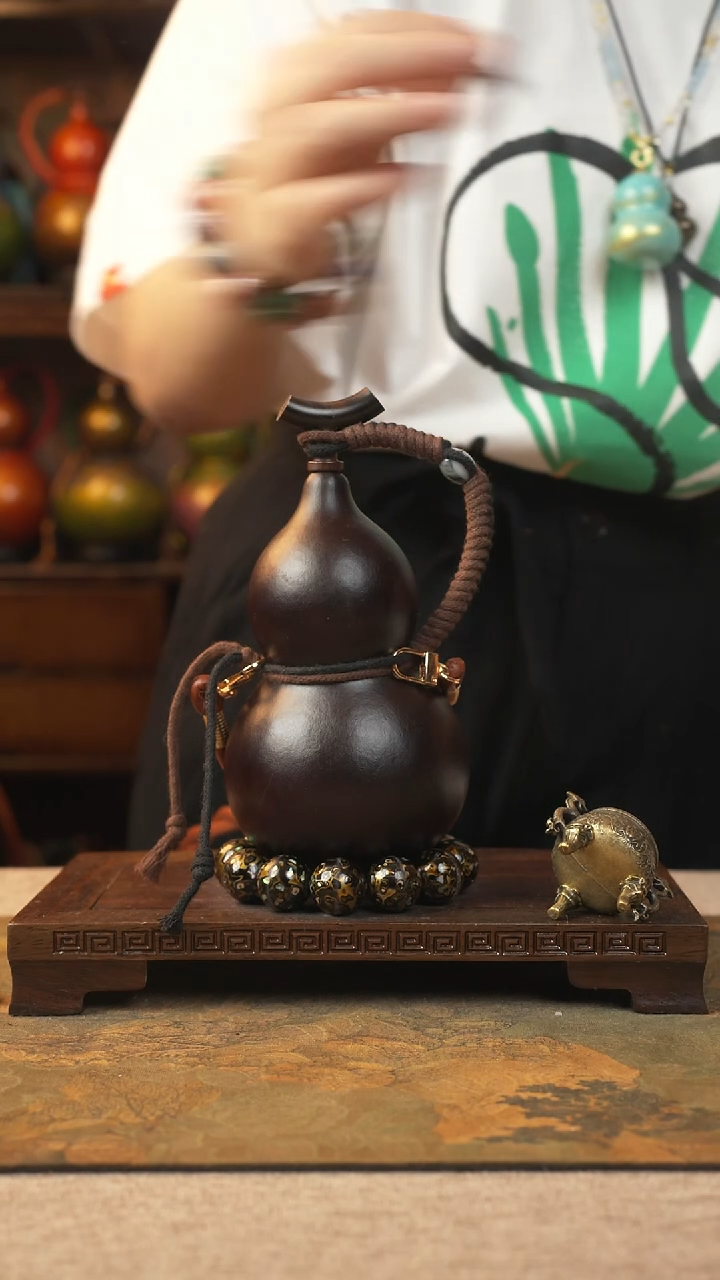 046大漆葫芦一物一拍记葫堂出品不带手串