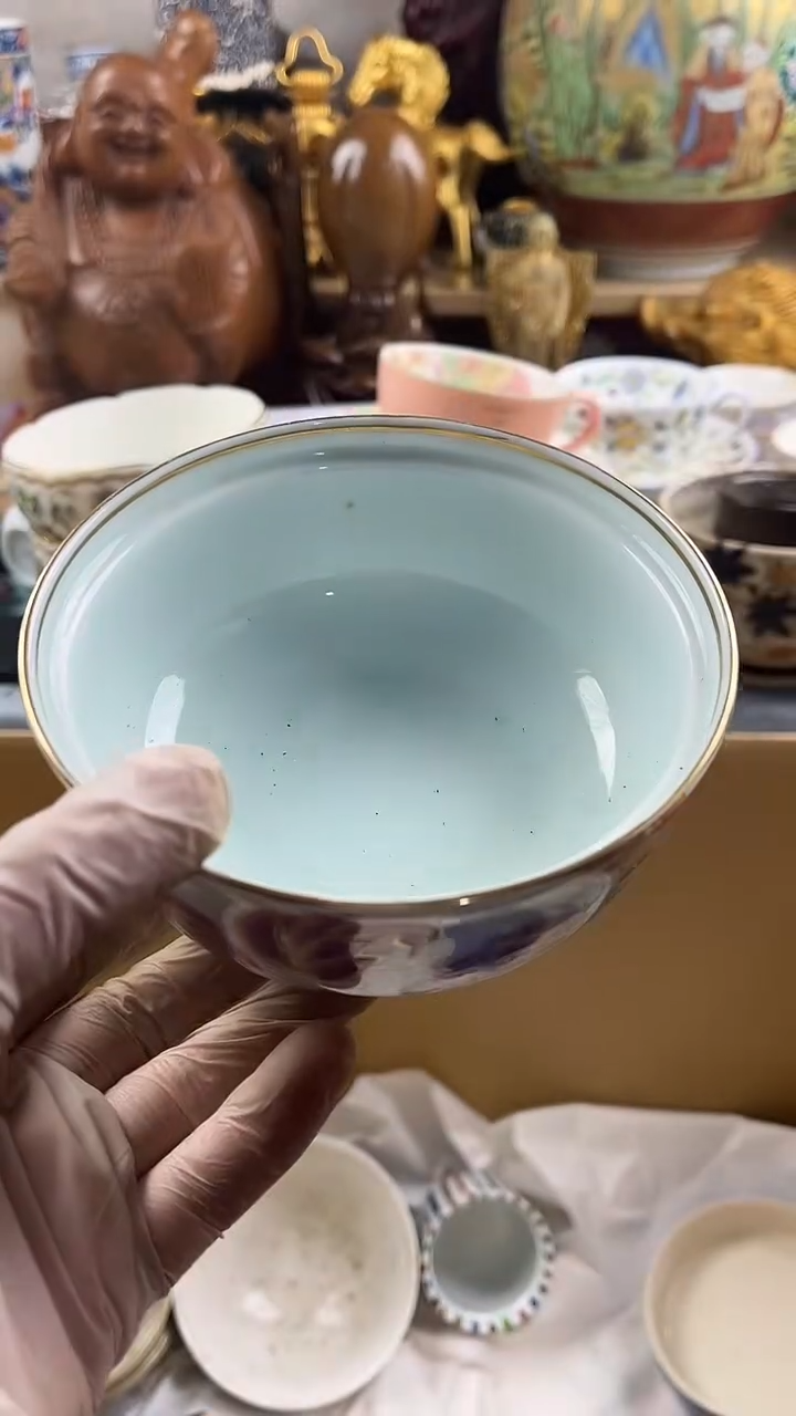 瓷片桃**酱英歌瓷器满28包邮