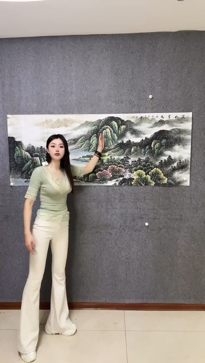国画国画手绘ii，《溪山圣境》