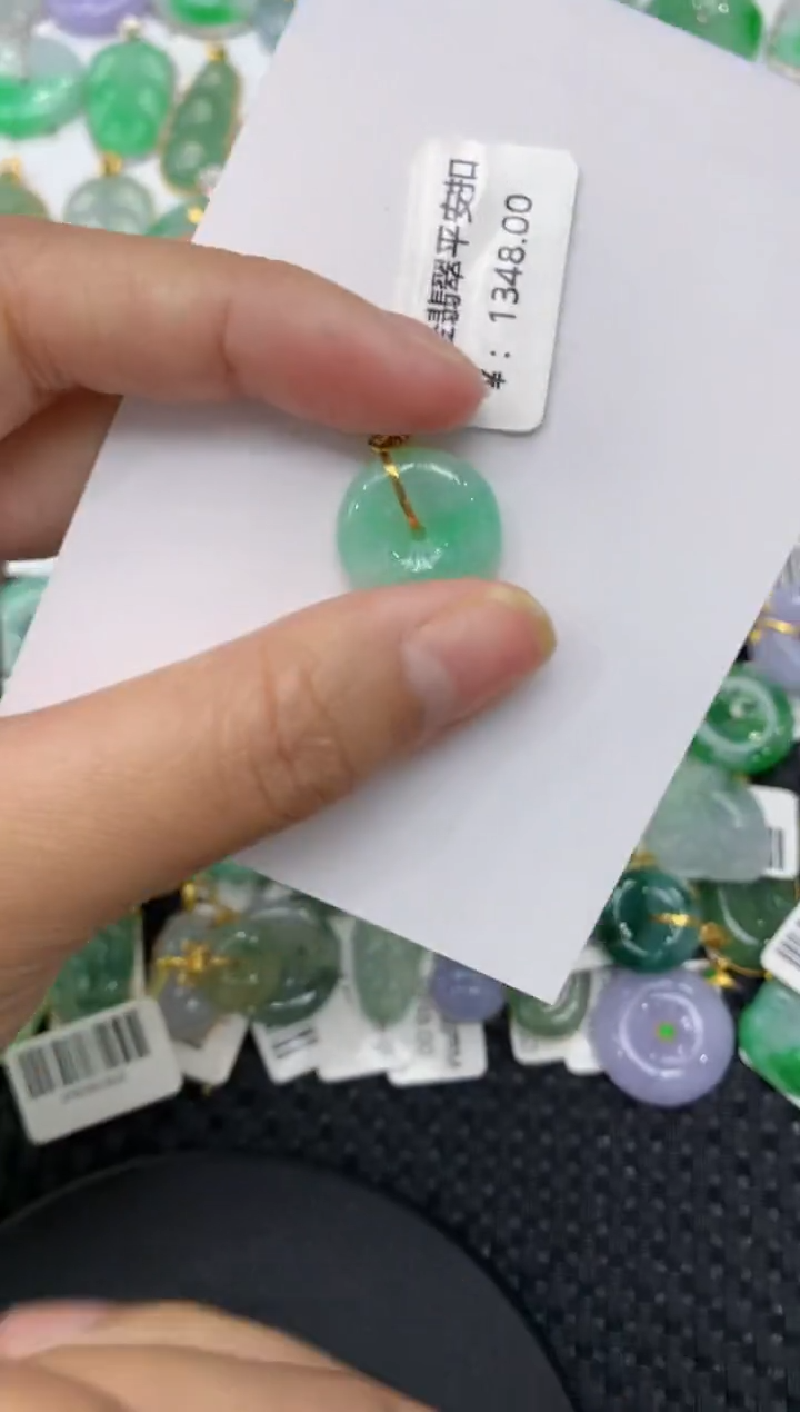 【闪购商品】翡翠颈饰18K金镶嵌111111111