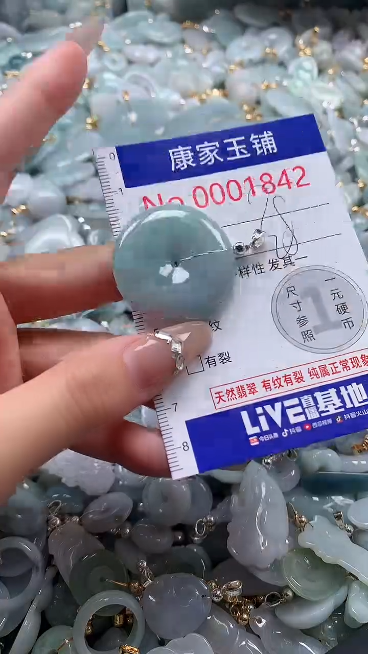 翡翠未镶嵌吊坠(不含链)1842