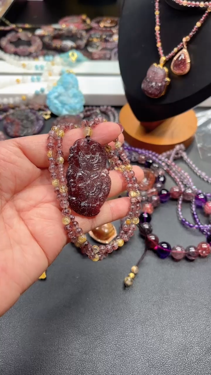 【闪购商品】水晶颈饰未镶嵌【百晶灵儿】天然定制款