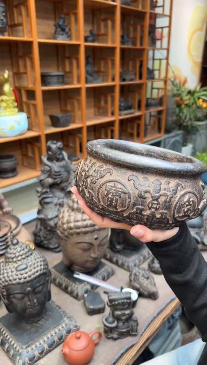 陶土【火山泥】聚宝盆