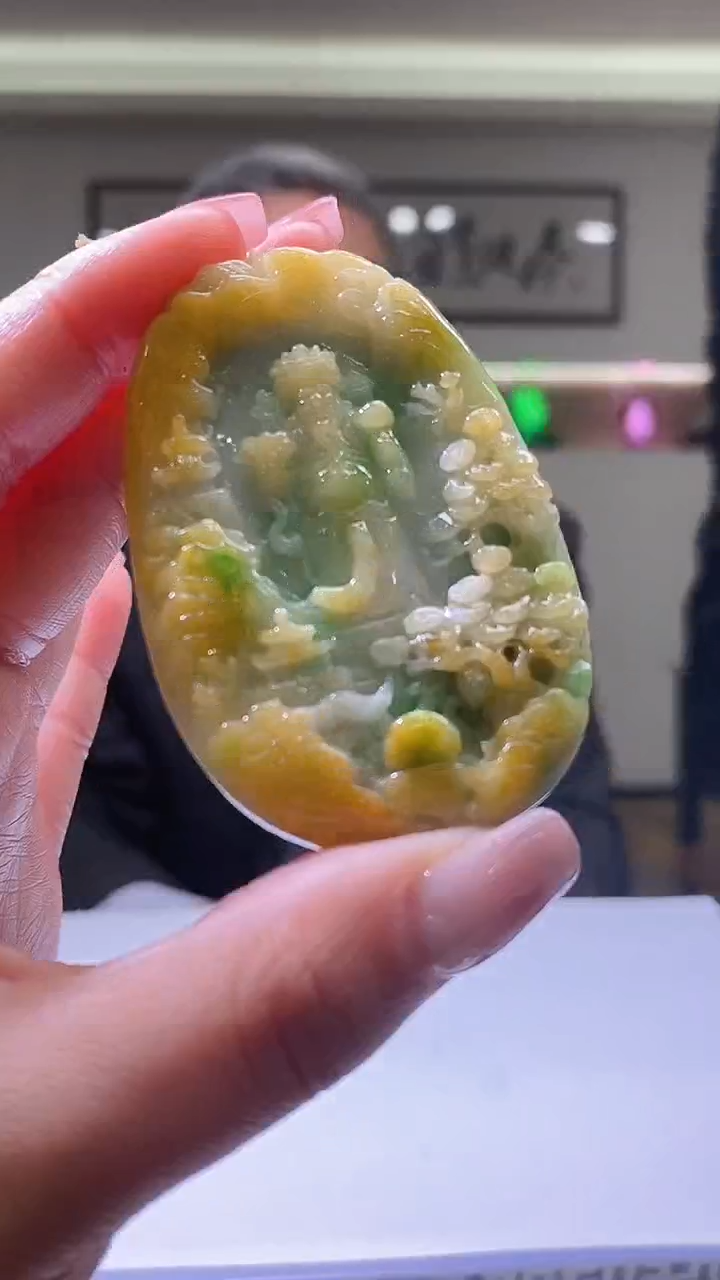 【闪购商品】定制翡翠未镶嵌18/0214/W/财神