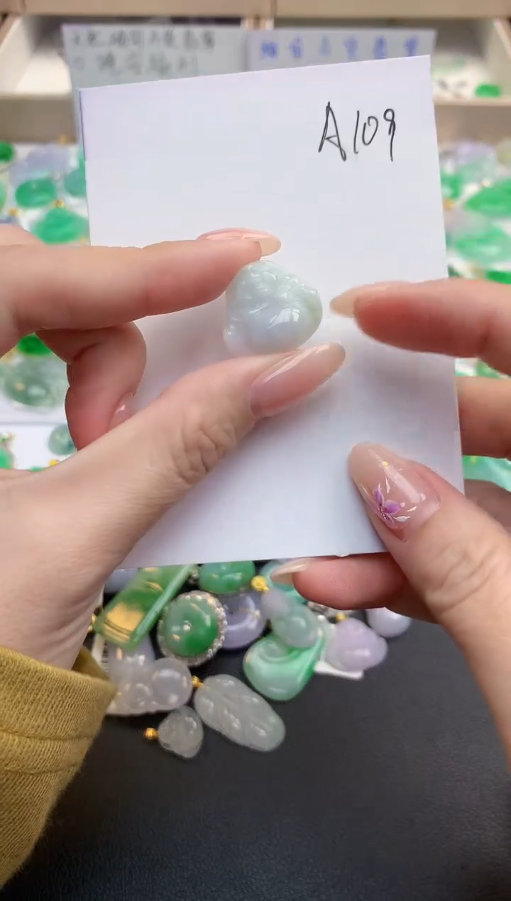 颈饰未镶嵌翡翠天然缅甸A货翡翠